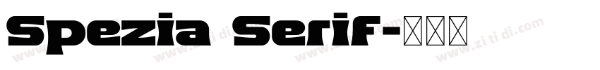 Spezia Serif字体转换